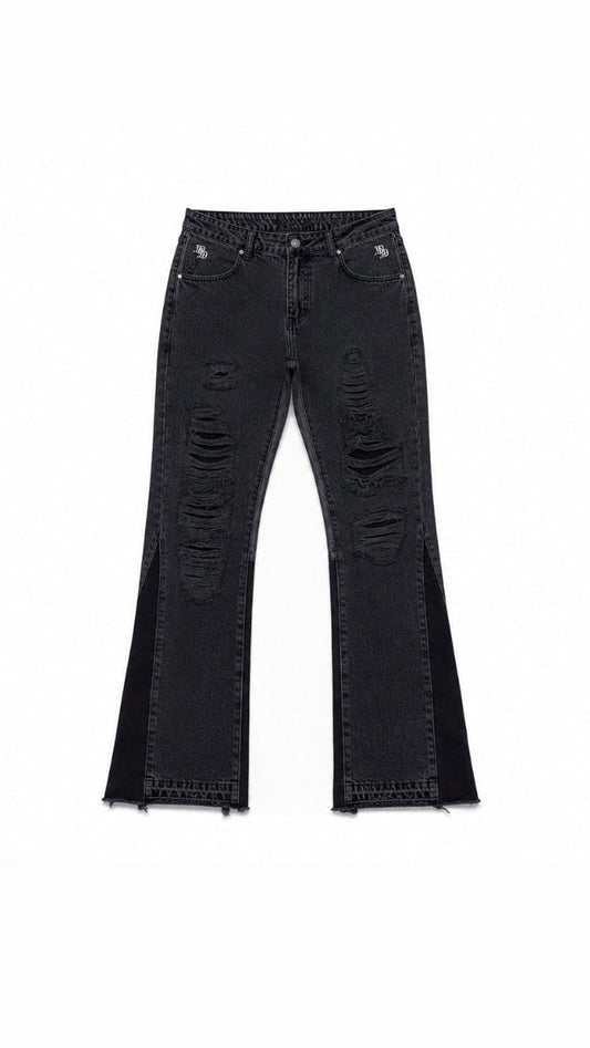 Black Flared Denim
