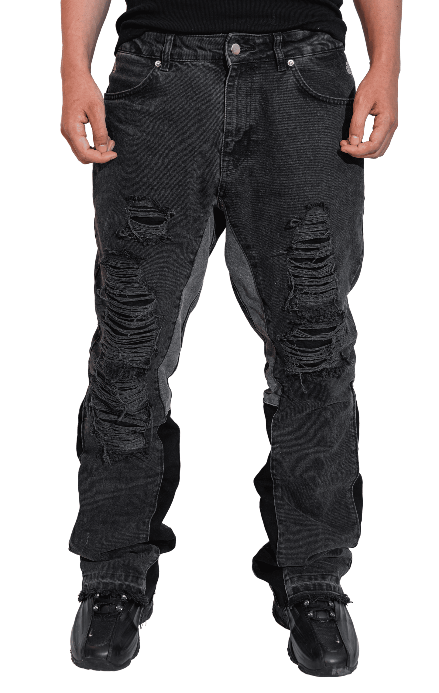 Black Flared Denim