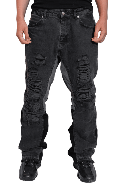 Black Flared Denim