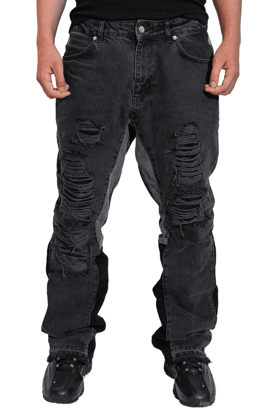 Black Flared Denim