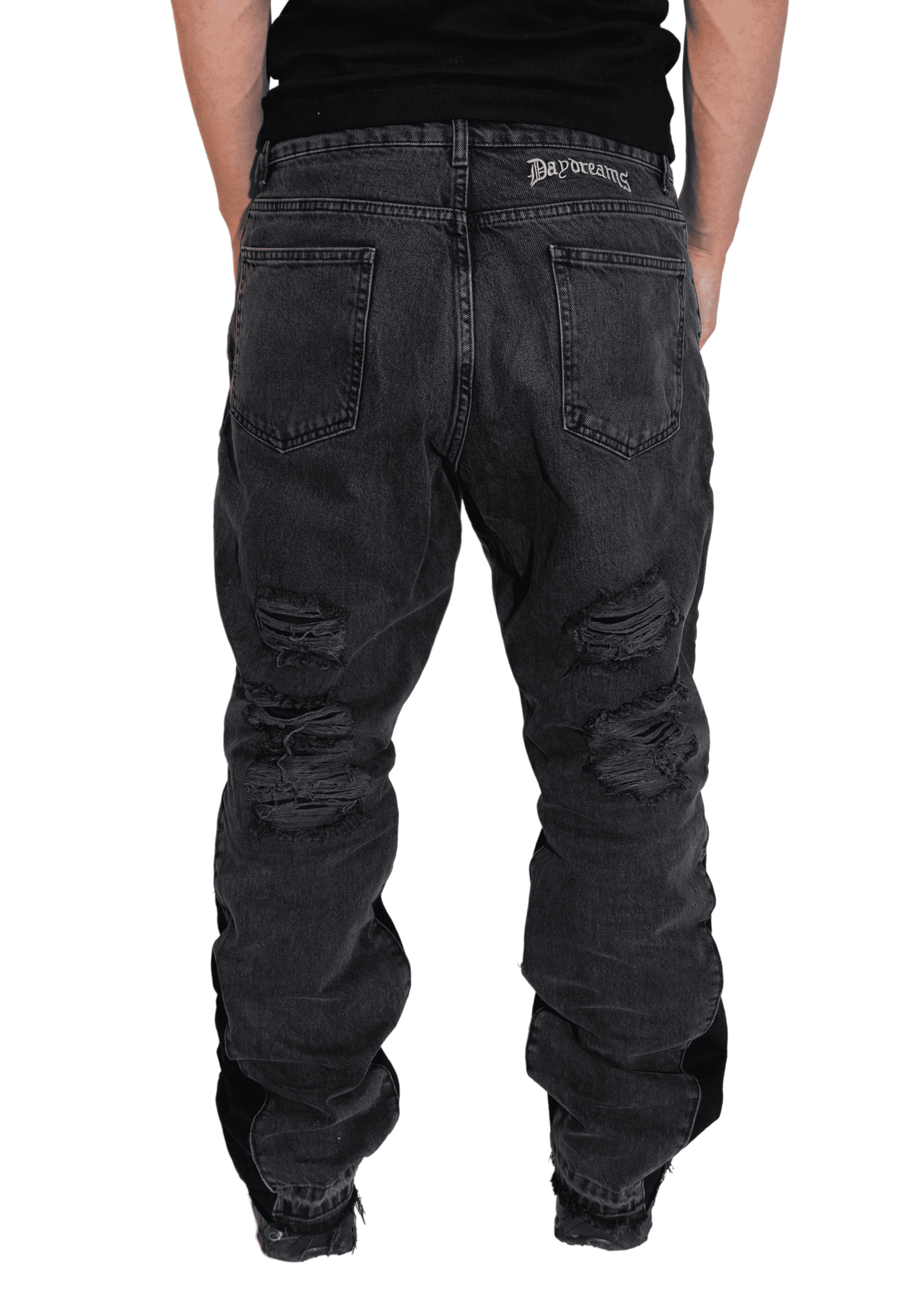 Black Flared Denim