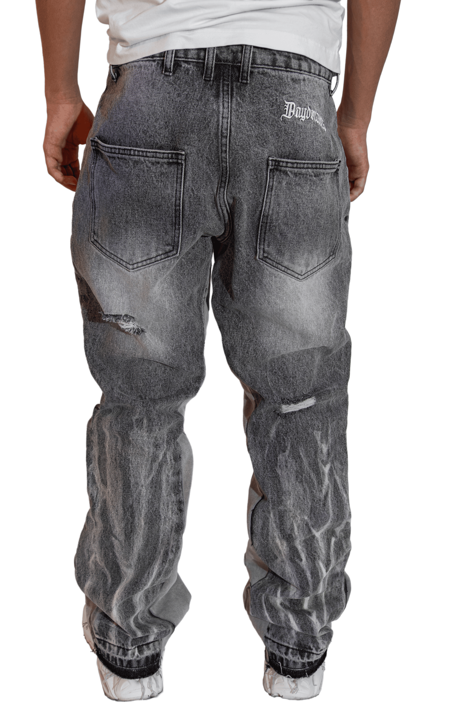 Grey Flared Denim