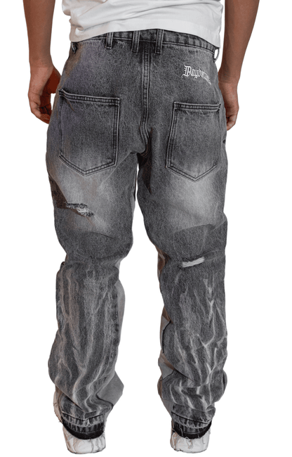 Grey Flared Denim