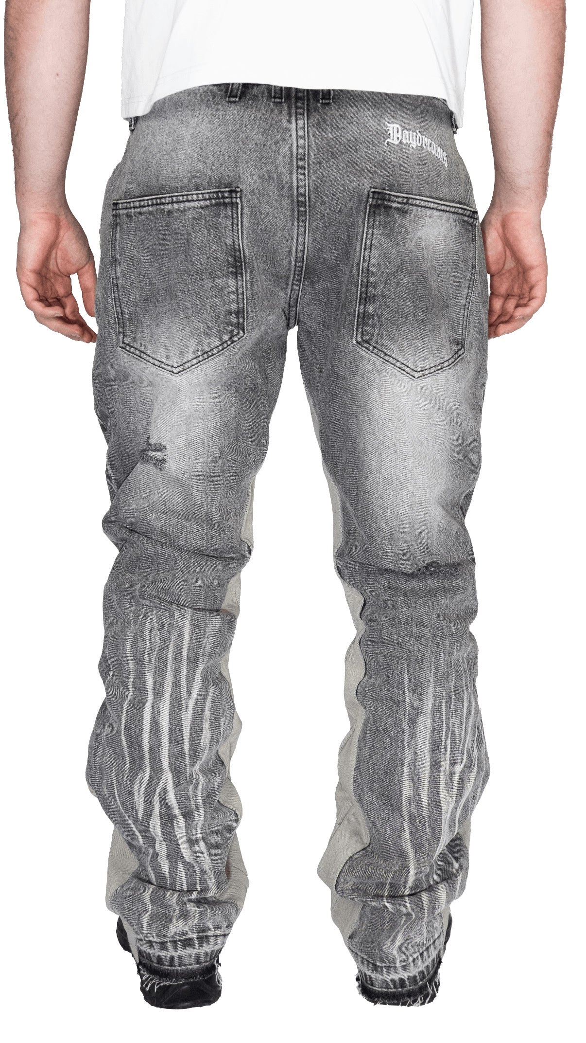 Grey Flared Denim