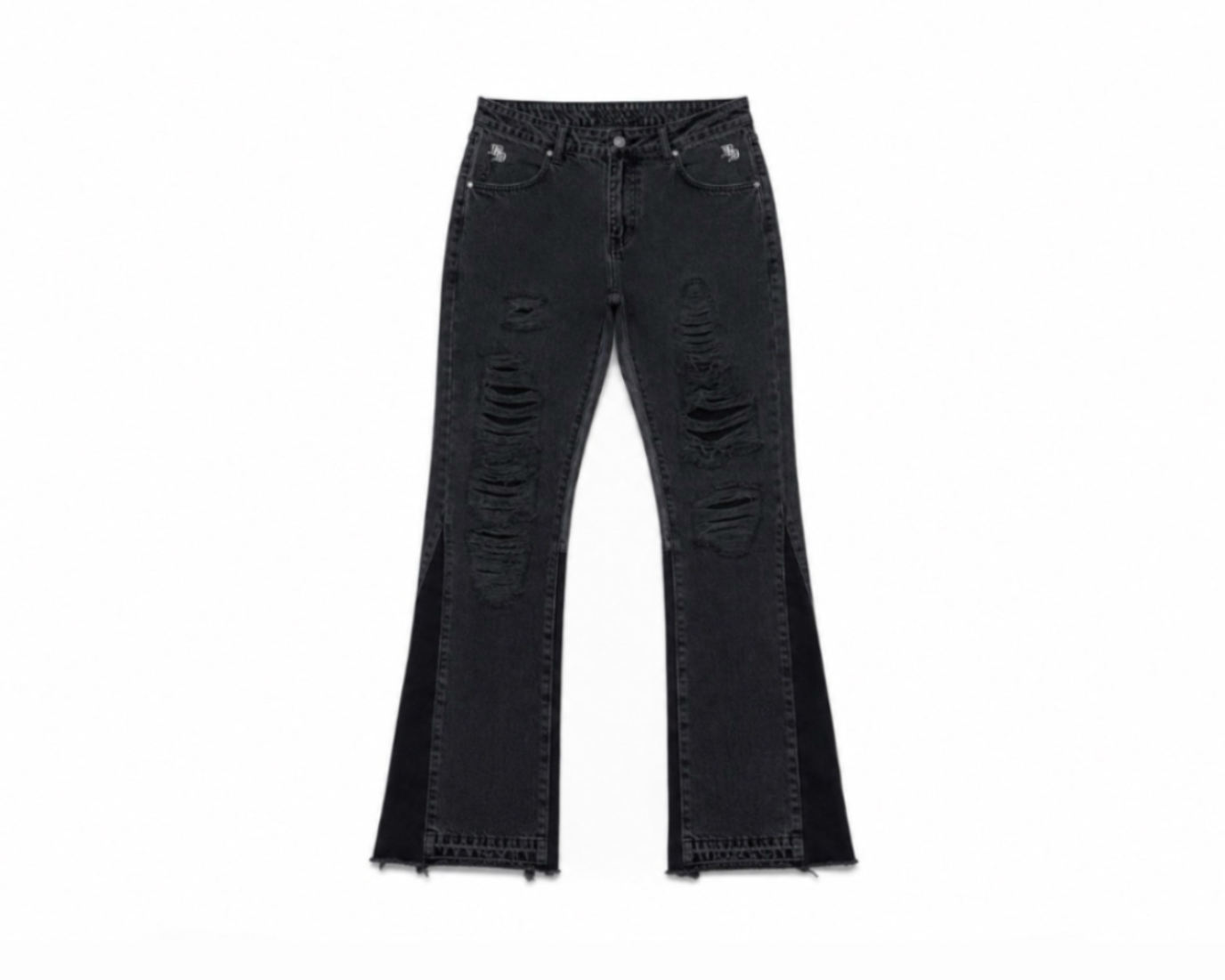 Black Flared Denim