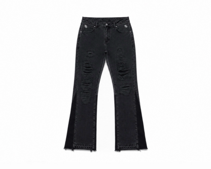 Black Flared Denim